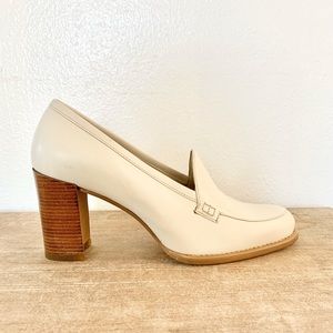 Vintage Nine West Leather Loafer Pumps